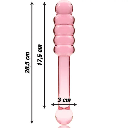 NEBULA SERIES BY IBIZA - MODELL 20 DILDO BOROSILIKATGLAS KLAR 20.5 CM -O- 3 CM - Glasdildo