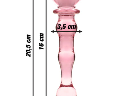 NEBULA SERIES BY IBIZA - MODELL 21 DILDO BOROSILIKATGLAS KLAR 20.5 CM -O- 3.5 CM - Glasdildo