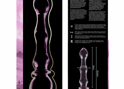 NEBULA SERIES BY IBIZA - MODELL 21 DILDO BOROSILIKATGLAS KLAR 20.5 CM -O- 3.5 CM - Glasdildo