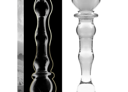 NEBULA SERIES BY IBIZA - MODELL 21 DILDO BOROSILIKATGLAS KLAR 20.5 CM -O- 3.5 CM - Glasdildo