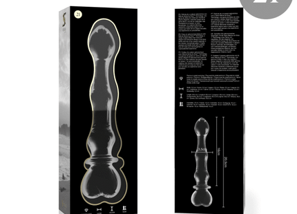 NEBULA SERIES BY IBIZA - MODELL 21 DILDO BOROSILIKATGLAS KLAR 20.5 CM -O- 3.5 CM - Glasdildo