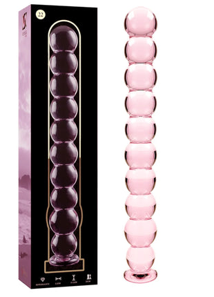 NEBULA SERIES BY IBIZA - MODELL 22 DILDO BOROSILIKATGLAS - 21.5 CM -O- 2.5 CM - Glas Analplug
