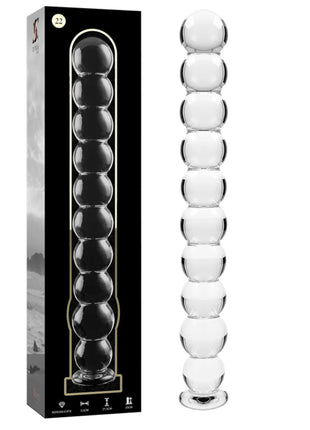 NEBULA SERIES BY IBIZA - MODELL 22 DILDO BOROSILIKATGLAS - 21.5 CM -O- 2.5 CM - Glas Analplug