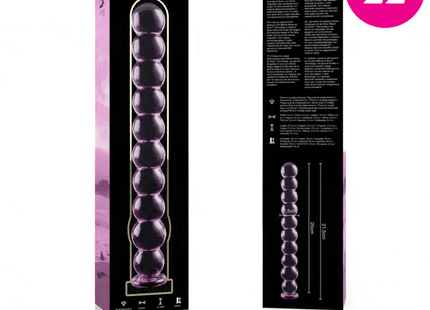 NEBULA SERIES BY IBIZA - MODELL 22 DILDO BOROSILIKATGLAS - 21.5 CM -O- 2.5 CM - Glas Analplug