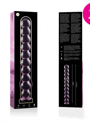 NEBULA SERIES BY IBIZA - MODELL 22 DILDO BOROSILIKATGLAS - 21.5 CM -O- 2.5 CM - Glas Analplug