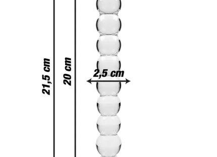 NEBULA SERIES BY IBIZA - MODELL 22 DILDO BOROSILIKATGLAS - 21.5 CM -O- 2.5 CM - Glas Analplug