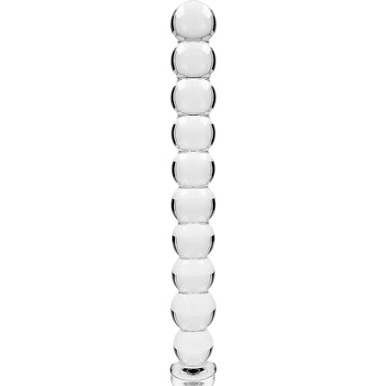 NEBULA SERIES BY IBIZA - MODELL 22 DILDO BOROSILIKATGLAS - 21.5 CM -O- 2.5 CM - TRANSPARENT - Glas Analplug
