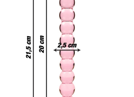 NEBULA SERIES BY IBIZA - MODELL 22 DILDO BOROSILIKATGLAS - 21.5 CM -O- 2.5 CM - Glas Analplug