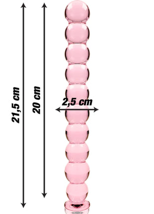 NEBULA SERIES BY IBIZA - MODELL 22 DILDO BOROSILIKATGLAS - 21.5 CM -O- 2.5 CM - Glas Analplug