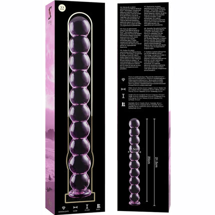 NEBULA SERIES BY IBIZA - MODELL 22 DILDO BOROSILIKATGLAS - 21.5 CM -O- 2.5 CM - Glas Analplug