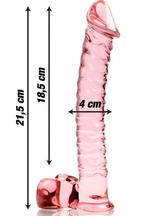 NEBULA SERIES BY IBIZA - MODELL 23 DILDO BOROSILIKATGLAS - 21.5 CM -O- 4 CM - Glas Analplug