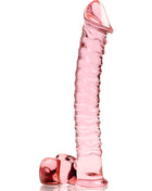 NEBULA SERIES BY IBIZA - MODELL 23 DILDO BOROSILIKATGLAS - 21.5 CM -O- 4 CM - ROSA - Glas Analplug