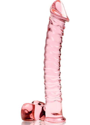 NEBULA SERIES BY IBIZA - MODELL 23 DILDO BOROSILIKATGLAS - 21.5 CM -O- 4 CM - ROSA - Glas Analplug
