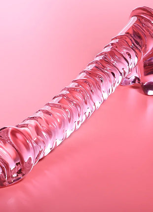 NEBULA SERIES BY IBIZA - MODELL 23 DILDO BOROSILIKATGLAS - 21.5 CM -O- 4 CM - Glas Analplug