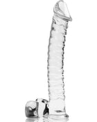 NEBULA SERIES BY IBIZA - MODELL 23 DILDO BOROSILIKATGLAS - 21.5 CM -O- 4 CM - TRANSPARENT - Glas Analplug