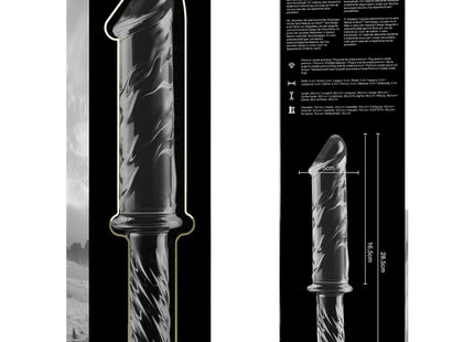 NEBULA SERIES BY IBIZA - MODELL 24 DILDO BOROSILIKATGLAS KLAR 28.5 CM -O- 5 CM - Glas Analplug