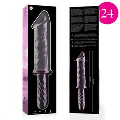 NEBULA SERIES BY IBIZA - MODELL 24 DILDO BOROSILIKATGLAS KLAR 28.5 CM -O- 5 CM - Glas Analplug