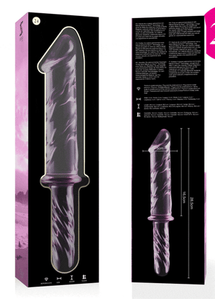 NEBULA SERIES BY IBIZA - MODELL 24 DILDO BOROSILIKATGLAS KLAR 28.5 CM -O- 5 CM - Glas Analplug