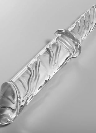 NEBULA SERIES BY IBIZA - MODELL 24 DILDO BOROSILIKATGLAS KLAR 28.5 CM -O- 5 CM - Glas Analplug