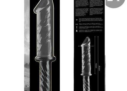 NEBULA SERIES BY IBIZA - MODELL 24 DILDO BOROSILIKATGLAS KLAR 28.5 CM -O- 5 CM - Glas Analplug