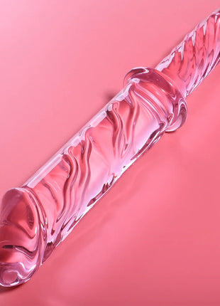 NEBULA SERIES BY IBIZA - MODELL 24 DILDO BOROSILIKATGLAS KLAR 28.5 CM -O- 5 CM - Glas Analplug