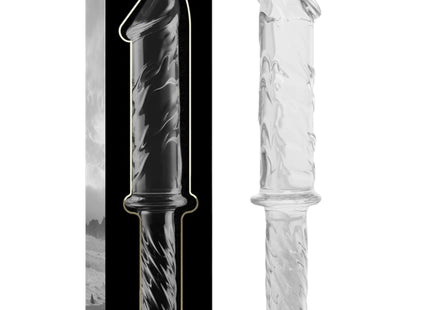 NEBULA SERIES BY IBIZA - MODELL 24 DILDO BOROSILIKATGLAS KLAR 28.5 CM -O- 5 CM - Glas Analplug