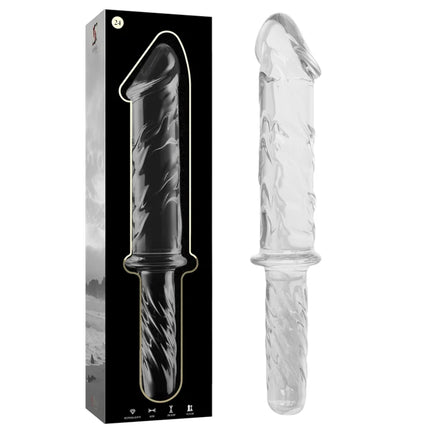 NEBULA SERIES BY IBIZA - MODELL 24 DILDO BOROSILIKATGLAS KLAR 28.5 CM -O- 5 CM - Glas Analplug