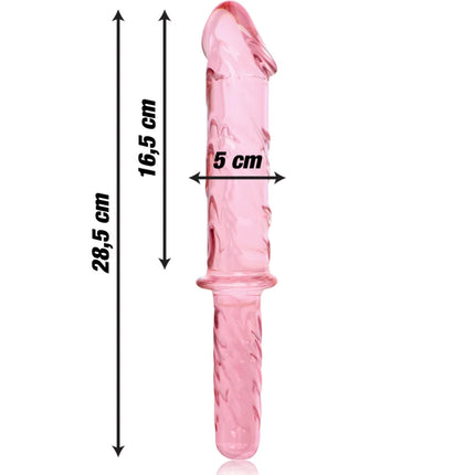 NEBULA SERIES BY IBIZA - MODELL 24 DILDO BOROSILIKATGLAS KLAR 28.5 CM -O- 5 CM - Glas Analplug