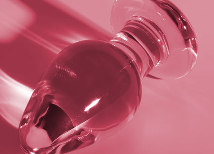 NEBULA SERIES BY IBIZA - MODELL 3 ANALPLUG BOROSILIKATGLAS TRANSPARENT 11 CM -O- 5 CM - Analplug