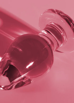 NEBULA SERIES BY IBIZA - MODELL 3 ANALPLUG BOROSILIKATGLAS TRANSPARENT 11 CM -O- 5 CM - Analplug