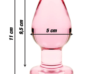 NEBULA SERIES BY IBIZA - MODELL 3 ANALPLUG BOROSILIKATGLAS TRANSPARENT 11 CM -O- 5 CM - Analplug