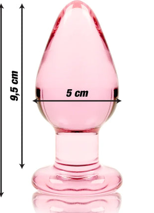 NEBULA SERIES BY IBIZA - MODELL 3 ANALPLUG BOROSILIKATGLAS TRANSPARENT 11 CM -O- 5 CM - Analplug