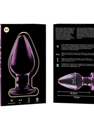 NEBULA SERIES BY IBIZA - MODELL 3 ANALPLUG BOROSILIKATGLAS TRANSPARENT 11 CM -O- 5 CM - Analplug