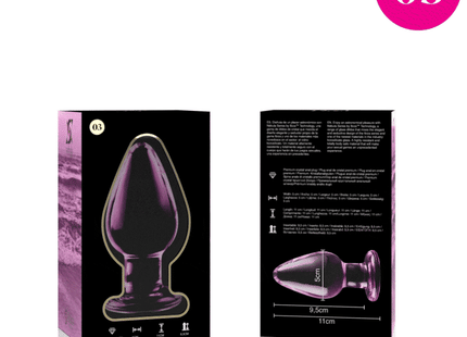 NEBULA SERIES BY IBIZA - MODELL 3 ANALPLUG BOROSILIKATGLAS TRANSPARENT 11 CM -O- 5 CM - Analplug