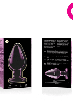 NEBULA SERIES BY IBIZA - MODELL 3 ANALPLUG BOROSILIKATGLAS TRANSPARENT 11 CM -O- 5 CM - Analplug