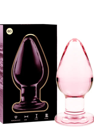 NEBULA SERIES BY IBIZA - MODELL 3 ANALPLUG BOROSILIKATGLAS TRANSPARENT 11 CM -O- 5 CM - Analplug