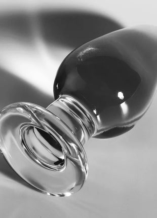 NEBULA SERIES BY IBIZA - MODELL 3 ANALPLUG BOROSILIKATGLAS TRANSPARENT 11 CM -O- 5 CM - Analplug