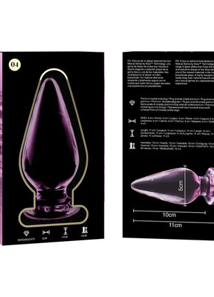 NEBULA SERIES BY IBIZA - MODELL 4 ANALPLUG BOROSILIKATGLAS KLAR 11 CM -O- 5 CM - Analplug