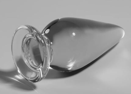 NEBULA SERIES BY IBIZA - MODELL 4 ANALPLUG BOROSILIKATGLAS KLAR 11 CM -O- 5 CM - Analplug