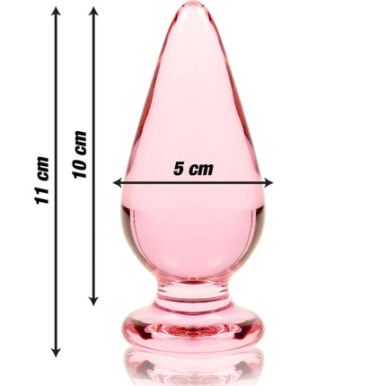 NEBULA SERIES BY IBIZA - MODELL 4 ANALPLUG BOROSILIKATGLAS KLAR 11 CM -O- 5 CM - Analplug