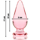 NEBULA SERIES BY IBIZA - MODELL 4 ANALPLUG BOROSILIKATGLAS KLAR 11 CM -O- 5 CM - Analplug