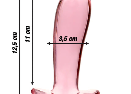 NEBULA SERIES BY IBIZA - MODELL 5 ANALPLUG BOROSILIKATGLAS KLAR 12.5 CM -O- 3.5 CM - Analplug