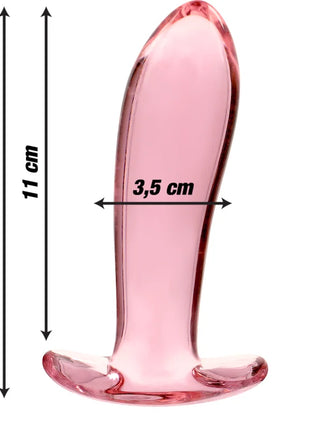 NEBULA SERIES BY IBIZA - MODELL 5 ANALPLUG BOROSILIKATGLAS KLAR 12.5 CM -O- 3.5 CM - Analplug