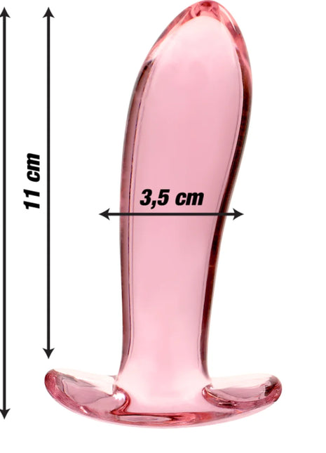 NEBULA SERIES BY IBIZA - MODELL 5 ANALPLUG BOROSILIKATGLAS KLAR 12.5 CM -O- 3.5 CM - Analplug