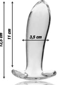 NEBULA SERIES BY IBIZA - MODELL 5 ANALPLUG BOROSILIKATGLAS KLAR 12.5 CM -O- 3.5 CM - Analplug