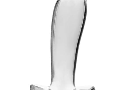 NEBULA SERIES BY IBIZA - MODELL 5 ANALPLUG BOROSILIKATGLAS KLAR 12.5 CM -O- 3.5 CM - Analplug