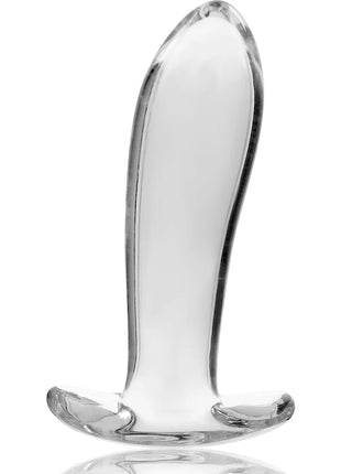 NEBULA SERIES BY IBIZA - MODELL 5 ANALPLUG BOROSILIKATGLAS KLAR 12.5 CM -O- 3.5 CM - Analplug