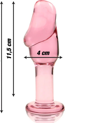 NEBULA SERIES BY IBIZA - MODELL 6 ANALPLUG BOROSILIKATGLAS KLAR 12.5 CM -O- 4 CM - Analplug