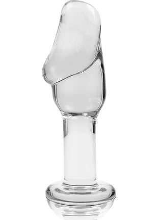 NEBULA SERIES BY IBIZA - MODELL 6 ANALPLUG BOROSILIKATGLAS KLAR 12.5 CM -O- 4 CM - Analplug