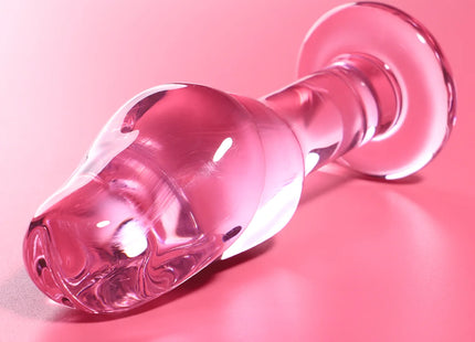 NEBULA SERIES BY IBIZA - MODELL 6 ANALPLUG BOROSILIKATGLAS KLAR 12.5 CM -O- 4 CM - Analplug
